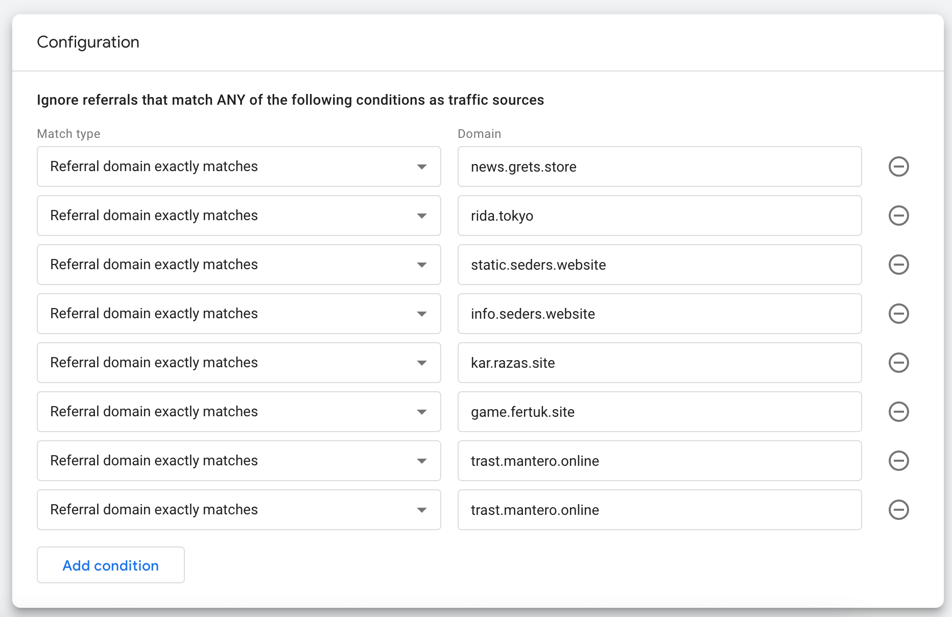 List unwanted referrals which is a Google Analytics bot filtering method in GA4