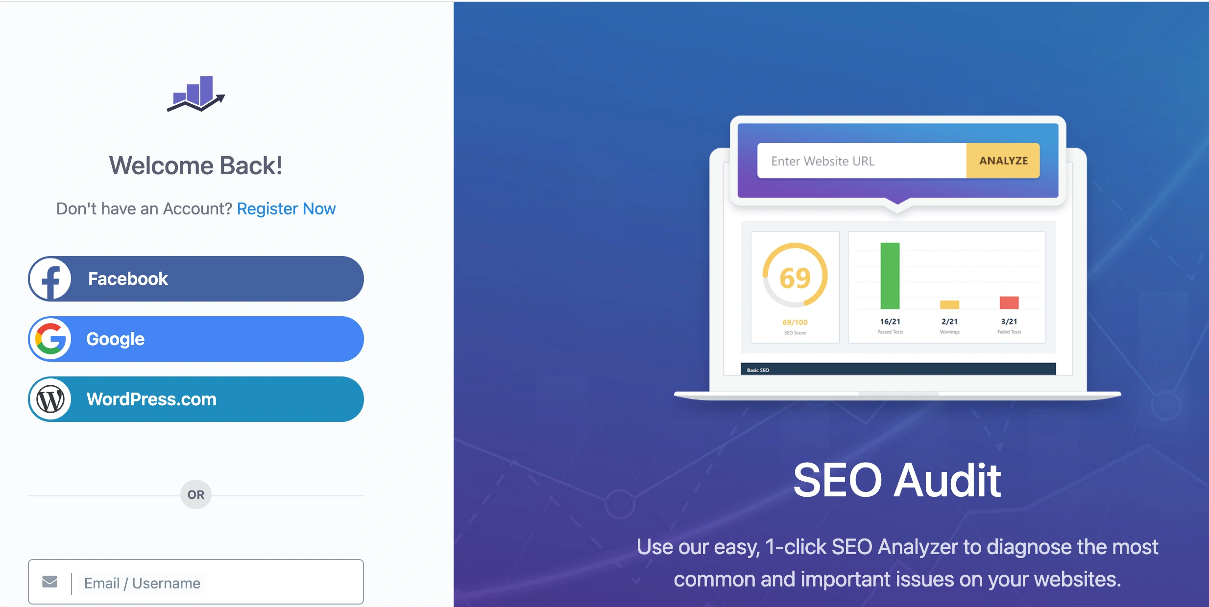 Log in to you Rank Math account