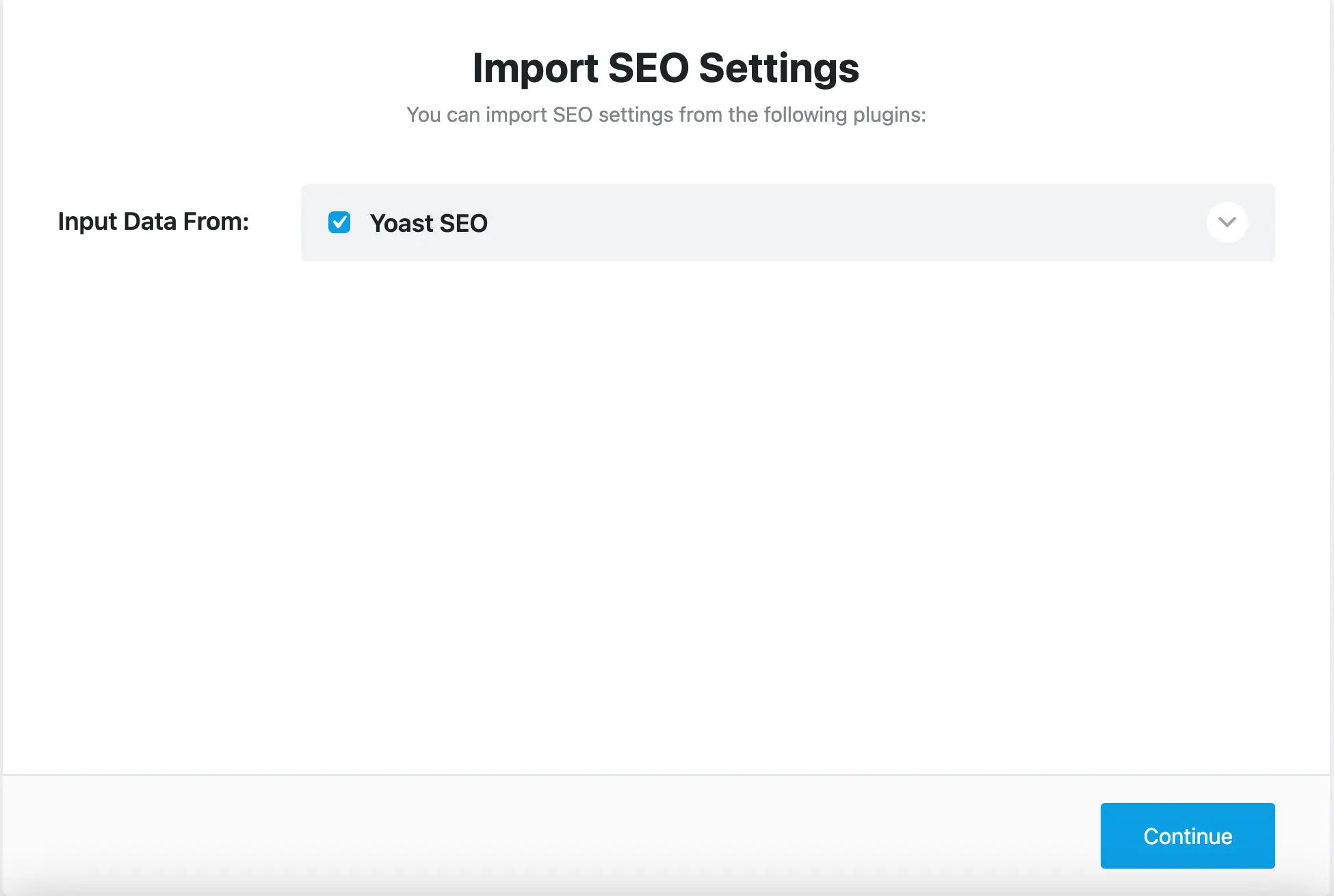 Rank Math was showing the wrong SEO plugin.