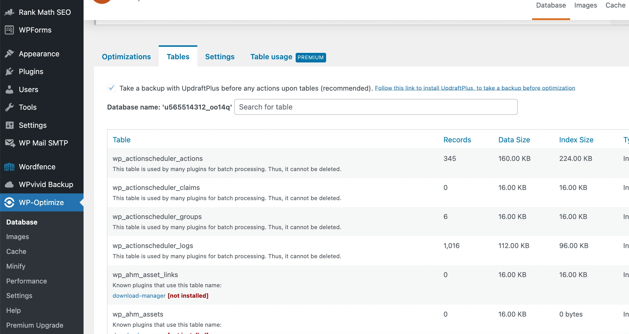 Remove Yoast SEO from database using WP Optimize.