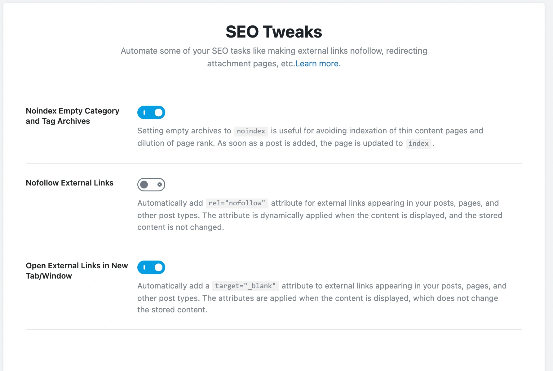 Automate some SEO tasks in Rank Math Setup wizard.